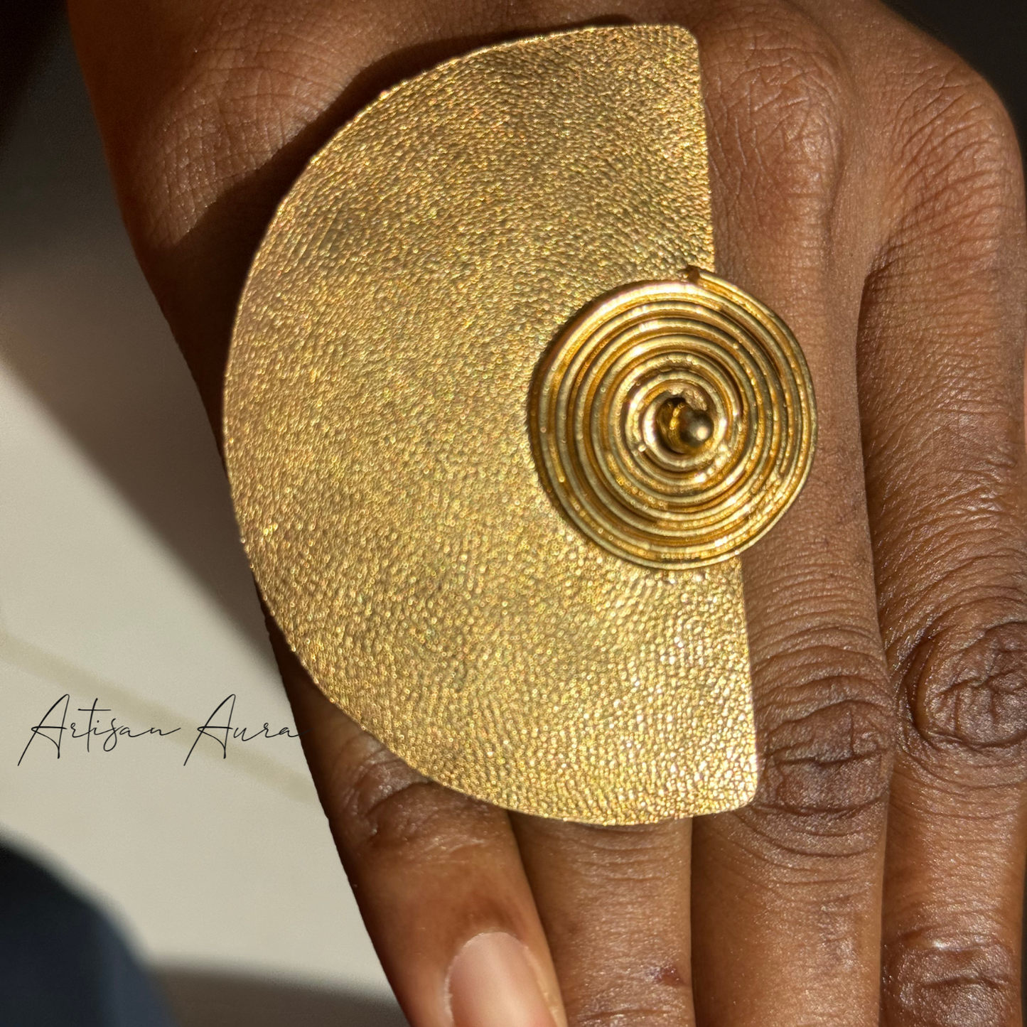 Crescent Essence Bronze Ring