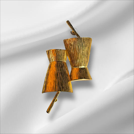 Mortar and Pestle Bronze Earrings