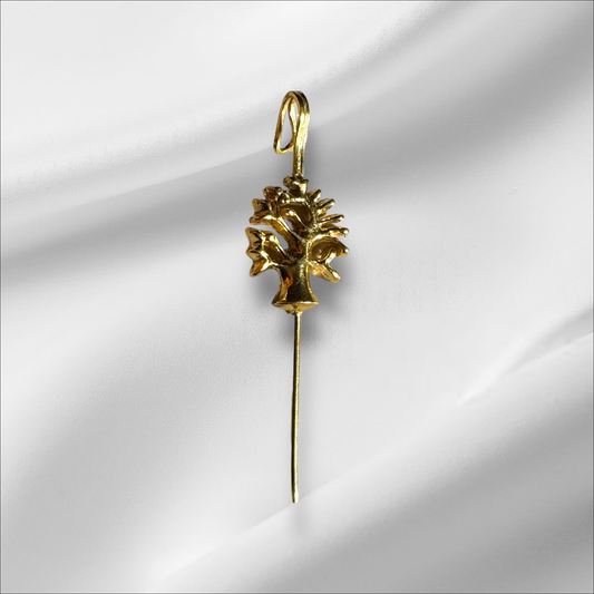 Mini Baobab Solitaire Single Piece Long Earring